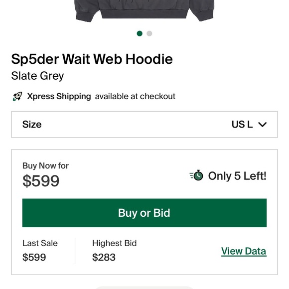 Sp5ider hoodie size L - Picture 5 of 5